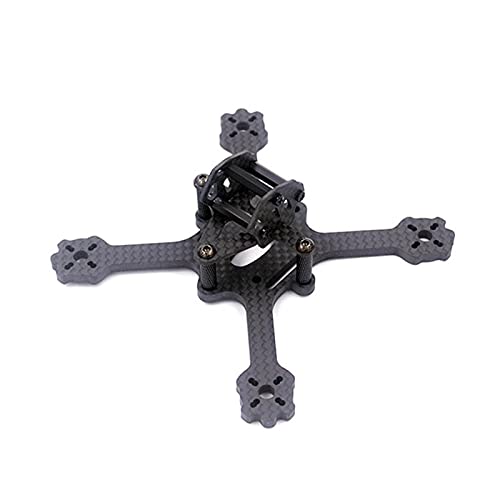 Drohnenrahmen-Kit, DIY X3 EYAS 3mm 4mm Dicke Micro Carbon Faser 112mm Radstand FPV Racing Drone Quadcopter Rahmen Kit RC Hobby(Size:3mm Thickness) von Uminino