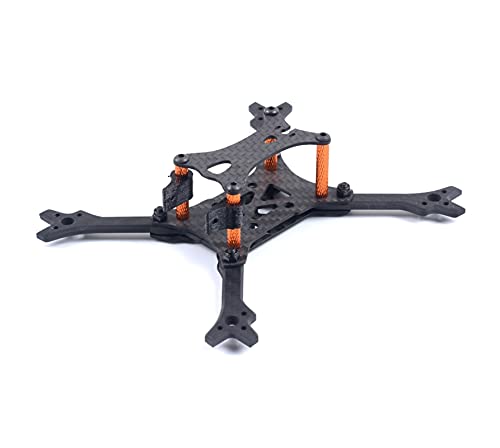 Uminino Drohnenrahmen-Kit, 3 Zoll 140 mm Radstand 4 mm Arm Kohlefaser FPV Racing Rahmen Kit von Uminino