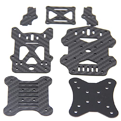 Uminino Drohnenrahmen-Kit, Rahmensatz Martian III X Struktur Radstand 220 mm 4 mm Arm Kohlefaser FPV RC Multicopter(Size:Accessories Kit) von Uminino