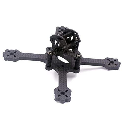 Uminino Drohnenrahmen-Kit, X3 Eyas Micro Brushless Carbon Fiber 112mm Radstand 3mm 4mm Arm FPV UAV Rahmen Kit Racer Drohnen Quadcopter Ersatzteile(Size:4mm) von Uminino