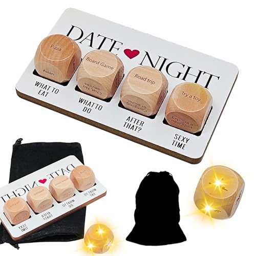 Date Night Würfel für Paare, Date Night Dice für Paare Valentinstag, Romantisches Paar-Würfel-Set, Date Night Entscheidungswürfel, Paarwürfel Hochzeitsgeschenke für Brautpaar, Frauen und Männer von Umllpet