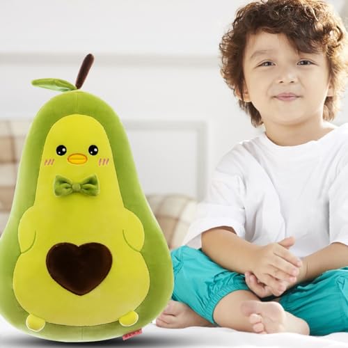 Umllpet Avocado Plüsch Spielzeug, Reizendes Obst Plüschtier, 40cm Avocado Kissen, Fruchtkissen Stofftiere, Wurfkissen für Auto, Sofa, Dekoration, Schönes Geschenk Für Kinder/Erwachsene/Haustiere von Umllpet