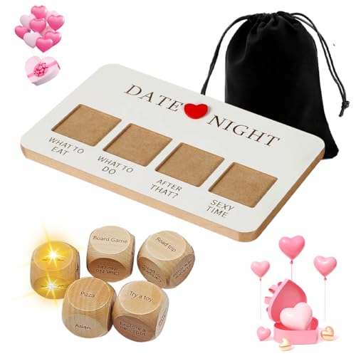 Umllpet Date Night Würfel für Paare, Date Ideen für Paare, Romantisches Paar-Würfel-Set für Paare Lustiges Geschenke Valentinstag, Jahrestag, Hochzeit für Couple, Frauen und Männer von Umllpet