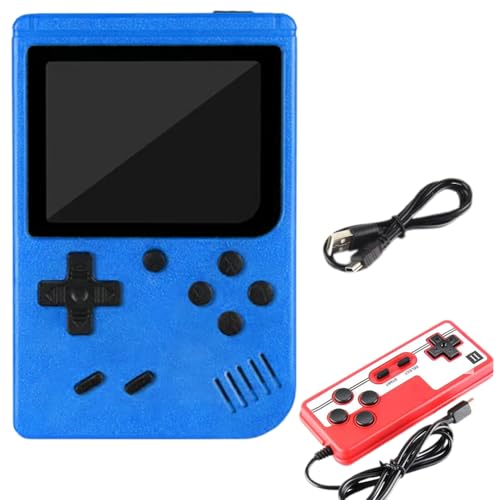 Umllpet Handheld Spielkonsole, Handheld Game Console, Retro Konsole Game mit 400 Klassischen Spielen, 3-Zoll-LCD-Bildschirm, für Zwei Spieler Spiele Und Tv-Ausgang, Kinder Und Erwachsene von Umllpet