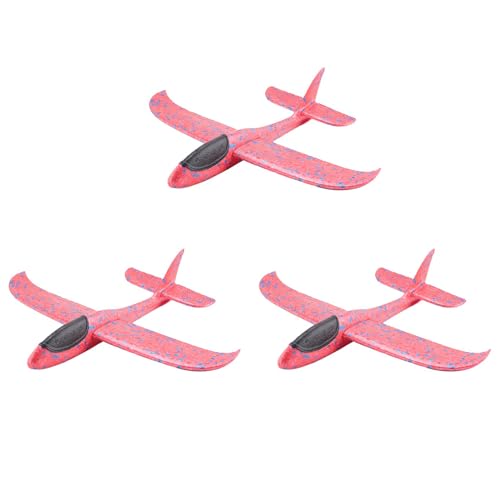 Umsoxhy 3 Stueck EPP-Schaum-Handwurf-Flugzeug im Freien starten Segelflugzeug-Flugzeug-Kind-Geschenk-Spielzeug 34.5x32x7.8cm interessante Spielwaren von Umsoxhy