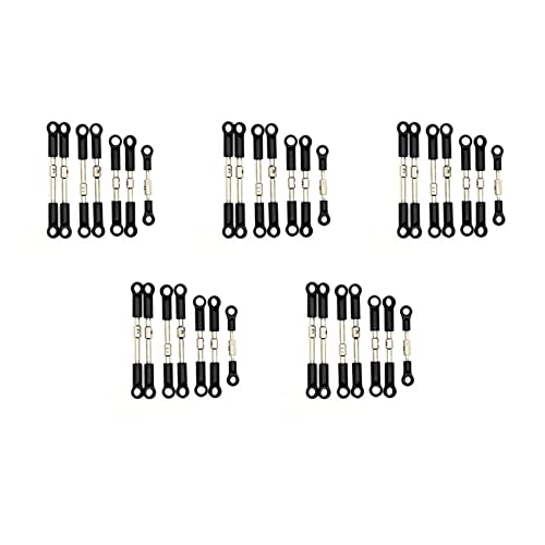 Umsoxhy 35Stck Spurstangengestänge Vorne Hinten Servo Link Rod Set für 144001 144010 124016 124017 124019 RC Auto Ersatzteile von Umsoxhy