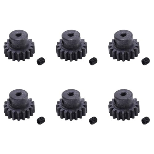 Umsoxhy 6X Upgrade Metall 17 T Motor Getriebe Teile Ritzel Teile für A959 A979 A969 A949-24 Rc Auto Teile von Umsoxhy