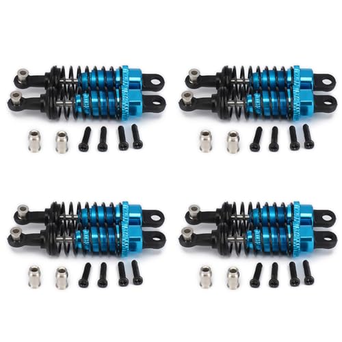 Umsoxhy 8 Stücke ÖL Einstellbare 65Mm StoßDäMpfer DäMpfer für Rc Auto 1/18 A959 A969 A979 K929, Blau von Umsoxhy