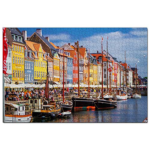 Dänemark Nyhavn Kopenhagen Puzzle 1000 Teile Holzpuzzle Erwachsene Spielgrafik Reise Souvenir Holz von Umsufa