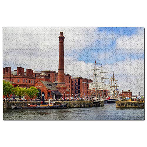 Großbritannien Endland Liverpool Merseyside Waterfront Port Puzzle 1000 Teile Holzpuzzle Erwachsene Spielgrafik Reise Souvenir Holz von Umsufa