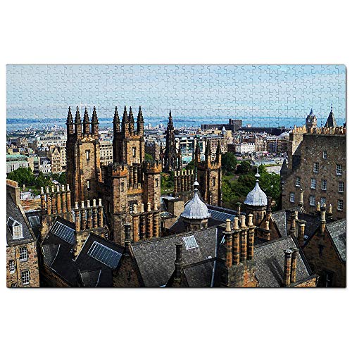 Großbritannien England Schloss Edinburgh Schottland Puzzle 1000 Teile Holzpuzzle Erwachsene Spielgrafik Reise Souvenir Holz von Umsufa