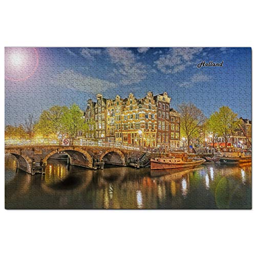 Holland Puzzle 1000 Teile Holzpuzzle Erwachsene Spielgrafik Reise Souvenir Holz von Umsufa