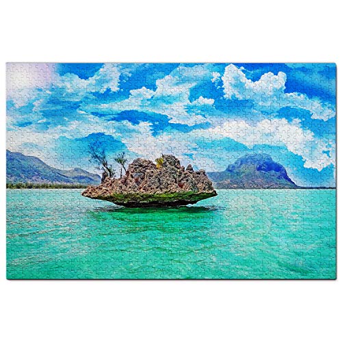 Mauritius Puzzle 1000 Teile Mauritius Puzzle Spiel Kunstwerk Reise Souvenir Holz von Umsufa