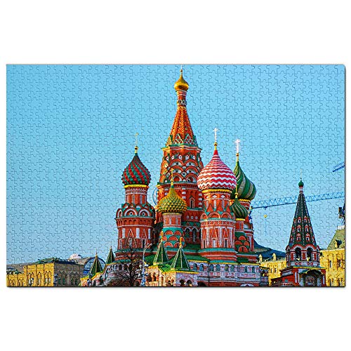 Russland St. Basilius-Kathedrale Moskau Puzzle 1000 Teile Spiel Kunstwerk Reise Souvenir Holz von Umsufa