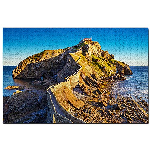 Spanien Gaztelugatxe Baskenland Bakio Puzzle 1000 Teile Spiel Kunstwerk Reise Souvenir Holz von Umsufa