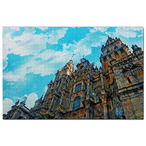 Spanien Puzzle 1000 Teile Spanien Santiago De Compostela Puzzle Spiel Kunstwerk Reise Souvenir Holz von Umsufa