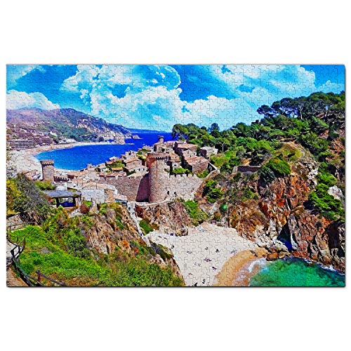 Spanien Puzzle 1000 Teile Spanien Tossa De Mar Puzzle Spiel Kunstwerk Reise Souvenir Holz von Umsufa