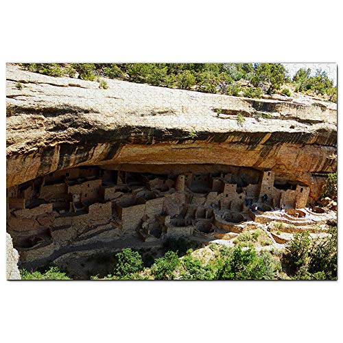 USA Amerika Mesa Verde Nationalpark Cliff Palace Colorado Puzzle 1000 Teile Holzpuzzle Erwachsene Spielgrafik Reise Souvenir Holz von Umsufa