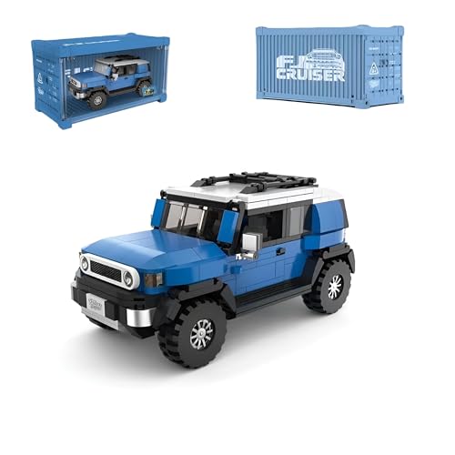 Retro Auto Klemmbausteine Set, 622 Teile Off-Road Vehicle Model Mit Schaukasten, Kreativen Container Auto Modell Spielzeug, Sammlerstücke Geschenke für Erwachsene und Kinder (PB8806) von Unativer