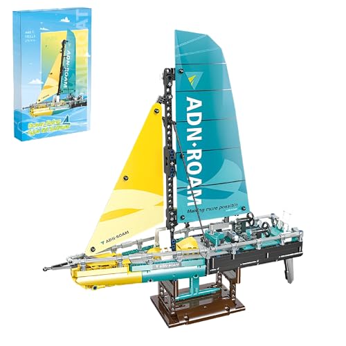 Segelboot Bausteine Set, 675 Teile Typ 65 Segelboot Bausteine, Segelschiff Modell Bausatz, Schiff Spielzeug Geschenke für Erwachsene und Kinder (Originalverpackung) (58123) von Unativer