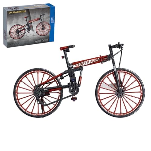 Technik Fahrrad Bausteine Bausatz, 258 Teile Off Road Bicycle Modell Bauset, Mountainbike Downhill Bike Off Road Bicycle Road Bike Modell Baukasten, Fahrrad Spielzeug für Kinder Erwachsene (941007) von Unativer