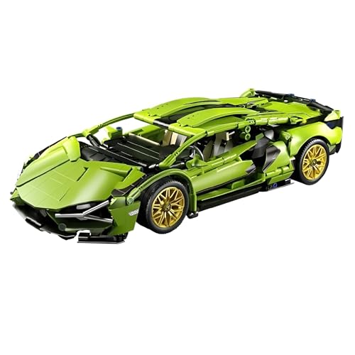 Technik Supersportwagen Bausteine Set, 1200+ Teile 1:14 Technik Sportwagen Bausteine Rennwagen Auto Modellbausatz, Auto Spielzeug für Erwachsene Kinder Kompatibel mit großen Marken (67124) von Unativer