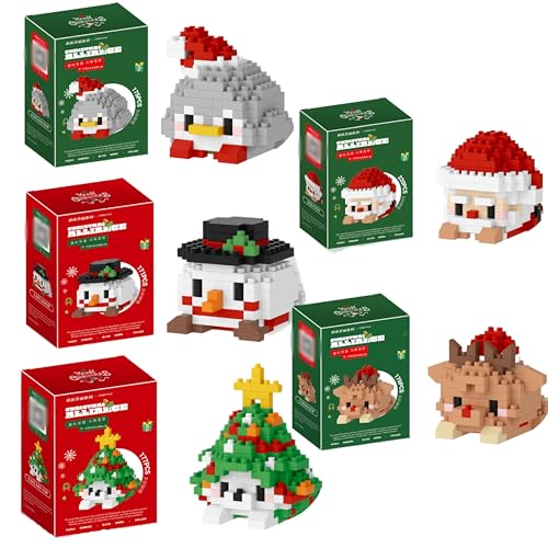 Unativer 9-in-1 Weihnachtsbaukasten Set, Mehrere Szenen Festliches Bauspielzeug mit Weihnachtsmann Rentier Schneemann Weihnachtsbaum & Mehr, DIY Winter Modell für Kinder & Erwachsene, 850 Teile Unativer 9-in-1 Weihnachtsbaukasten Set, Mehrere Szenen Festliches Bauspielzeug mit Weihnachtsmann Rentier Schneemann Weihnachtsbaum & Mehr, DIY Winter Modell für Kinder & Erwachsene, 850 Teile von Unativer