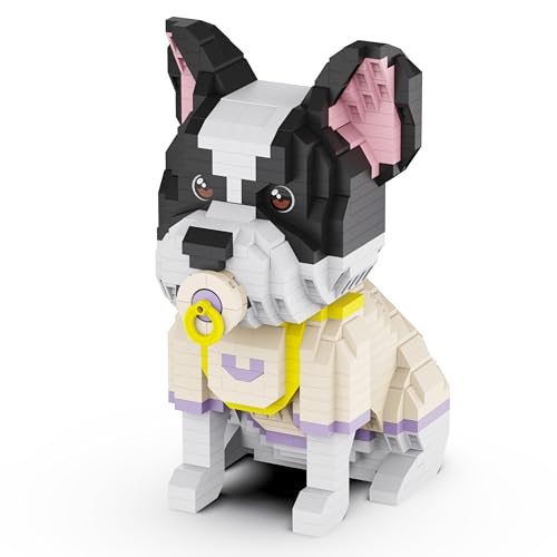 Unativer Bulldogge Baustein-Set, 880 Teile Mini-Tierbaustein Modellspielzeug für Hundeliebhaber, Welpen Sammler, Pädagogisches Bauspielzeug, Kreatives Geschenk für Kinder und Erwachsene ab 6 Jahren Unativer Bulldogge Baustein-Set, 880 Teile Mini-Tierbaustein Modellspielzeug für Hundeliebhaber, Welpen Sammler, Pädagogisches Bauspielzeug, Kreatives Geschenk für Kinder und Erwachsene ab 6 Jahren von Unativer