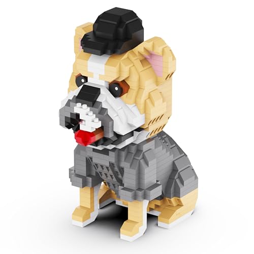Unativer Bulldogge Baustein-Set, 996 Teile Mini-Tierbaustein Modellspielzeug für Hundeliebhaber, Welpen Sammler, Pädagogisches Bauspielzeug, Kreatives Geschenk für Kinder und Erwachsene ab 6 Jahren Unativer Bulldogge Baustein-Set, 996 Teile Mini-Tierbaustein Modellspielzeug für Hundeliebhaber, Welpen Sammler, Pädagogisches Bauspielzeug, Kreatives Geschenk für Kinder und Erwachsene ab 6 Jahren von Unativer