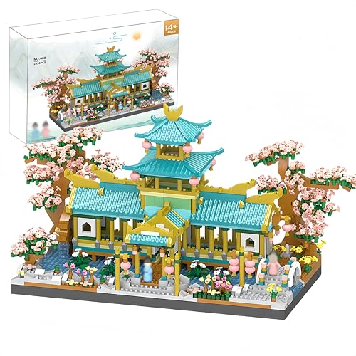 Unativer Chinesischer klassischer Garten-Bausatz, 2350 Teile Mini-Bausteine Sakura Botanische Sammlung Modellspielzeug für Wohnaccessoires, Geschenk für Erwachsene, Kinder und Jugendliche ab 14 Jahren Unativer Chinesischer klassischer Garten-Bausatz, 2350 Teile Mini-Bausteine Sakura Botanische Sammlung Modellspielzeug für Wohnaccessoires, Geschenk für Erwachsene, Kinder und Jugendliche ab 14 Jahren von Unativer