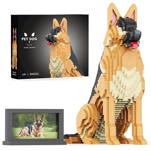 Unativer Deutscher Schäferhund Bausteine Set, 2546 Teile Mini-Tierbaustein Modellspielzeug für Hundeliebhaber, Welpen pädagogisches Bauspielzeug, kreatives Geschenk für Kinder Erwachsene ab 6 Jahren Unativer Deutscher Schäferhund Bausteine Set, 2546 Teile Mini-Tierbaustein Modellspielzeug für Hundeliebhaber, Welpen pädagogisches Bauspielzeug, kreatives Geschenk für Kinder Erwachsene ab 6 Jahren von Unativer