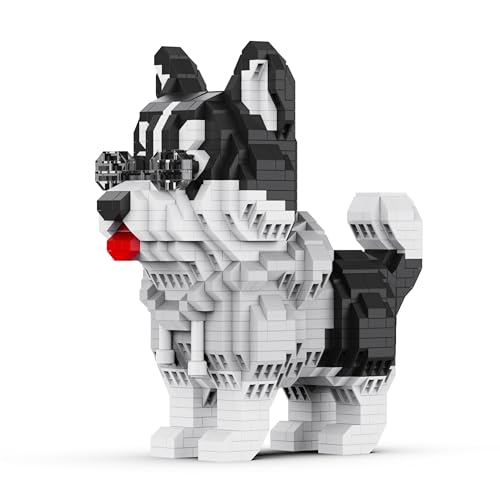 Unativer Fröhlicher Husky Baustein-Set, 686 Teile Mini-Tierbaustein Modellspielzeug für Hundeliebhaber, Pädagogisches Bauspielzeug, Kreatives Geschenk für Kinder und Erwachsene ab 6 Jahren Unativer Fröhlicher Husky Baustein-Set, 686 Teile Mini-Tierbaustein Modellspielzeug für Hundeliebhaber, Pädagogisches Bauspielzeug, Kreatives Geschenk für Kinder und Erwachsene ab 6 Jahren von Unativer