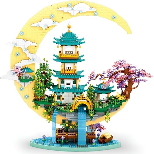 Unativer Guanghan Fairy Palace Bausteine Bausatz, 4288 Teile Mini-Steine Modellbausatz der Alten Chinesischen Mythologie mit Kirschblütenbaum für Erwachsene und Kinder ab 6 Jahren Unativer Guanghan Fairy Palace Bausteine Bausatz, 4288 Teile Mini-Steine Modellbausatz der Alten Chinesischen Mythologie mit Kirschblütenbaum für Erwachsene und Kinder ab 6 Jahren von Unativer