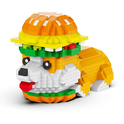 Unativer Hamburger Corgi Baustein-Set, 686 Teile Mini-Tierbaustein Modellspielzeug für Hundeliebhaber, Pädagogisches Bauspielzeug, Kreatives Geschenk für Kinder und Erwachsene ab 6 Jahren Unativer Hamburger Corgi Baustein-Set, 686 Teile Mini-Tierbaustein Modellspielzeug für Hundeliebhaber, Pädagogisches Bauspielzeug, Kreatives Geschenk für Kinder und Erwachsene ab 6 Jahren von Unativer