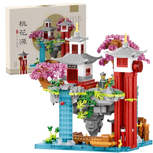 Unativer Kirschblüten-Baumhaus Bausteine Bausatz, 1596 Teile Sakura Chinesisches Bonsai-Baumhaus Architektur Modellspielzeug für Zuhause & Büro, DIY-Geschenk für Erwachsene & Kinder ab 6 Jahren Unativer Kirschblüten-Baumhaus Bausteine Bausatz, 1596 Teile Sakura Chinesisches Bonsai-Baumhaus Architektur Modellspielzeug für Zuhause & Büro, DIY-Geschenk für Erwachsene & Kinder ab 6 Jahren von Unativer