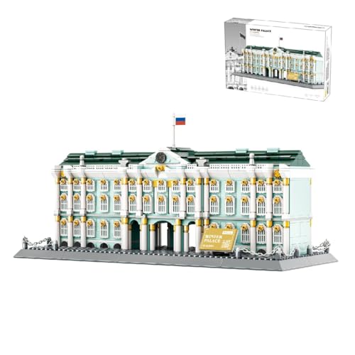 Unativer Modular Haus Bausteine Bausatz, Winter Palace Bauklötze Set, 1063 Teile Wahrzeichen Sammlung Stadt Baukasten, MOC Haus Bauset, Konstruktionsspielzeug für Kinder und Erwachsen von Unativer