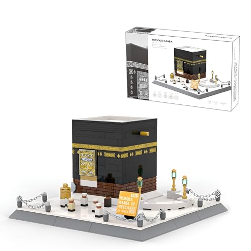 Unativer Mosque Kaaba Von Mekka Architecture Bausteine ​​Set, 446 Klemmbausteine Weltberühmtes Modellbausatz, Islamic Spielzeug Bausteine ​​Set, Home Ornamente, Geschenke für Kinder Erwachsene (4226) von Unativer