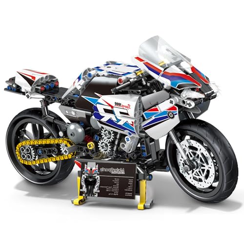 Unativer Technik Motorrad Bausteine Bausatz, 613 Teile Motorbike Bauspielzeug für Erwachsene, Kreatives DIY Superbike Modell für Zuhause und Büro, Geschenk für Jungen und Mädchen ab 6 Jahren Unativer Technik Motorrad Bausteine Bausatz, 613 Teile Motorbike Bauspielzeug für Erwachsene, Kreatives DIY Superbike Modell für Zuhause und Büro, Geschenk für Jungen und Mädchen ab 6 Jahren von Unativer