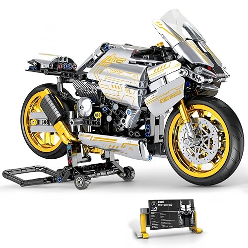 Unativer Technik Motorrad Bausteine Bausatz, 666 Teile Motorbike Bauspielzeug für Erwachsene, Kreatives DIY Superbike Modell für Zuhause und Büro, Geschenk für Jungen und Mädchen ab 6 Jahren Unativer Technik Motorrad Bausteine Bausatz, 666 Teile Motorbike Bauspielzeug für Erwachsene, Kreatives DIY Superbike Modell für Zuhause und Büro, Geschenk für Jungen und Mädchen ab 6 Jahren von Unativer