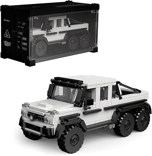 Unativer Technische Off-Road Fahrzeuge Bausteine für G63, Supersportwagen Bausteine Sets mit Display Box, 581 Teile 1:32 Rennwagen Auto Modell, Sportwagen Modell Geschenk für Kinder und Erwachsene von Unativer