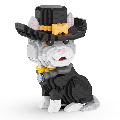 Unativer Tuxedo Cat Bauklötze Set, 998 Stück Mini-Tierbaustein-Modellspielzeug für Katzenliebhaber, süßes Sammler- und Lernspielzeug, kreatives Geschenk für Kinder und Erwachsene ab 6 Jahren Unativer Tuxedo Cat Bauklötze Set, 998 Stück Mini-Tierbaustein-Modellspielzeug für Katzenliebhaber, süßes Sammler- und Lernspielzeug, kreatives Geschenk für Kinder und Erwachsene ab 6 Jahren von Unativer
