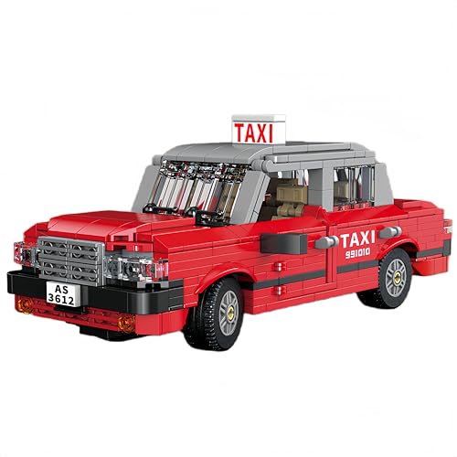 Unativer Vintage Hongkong Taxi Bausteine Bausatz, Klassisches HK Taxi Modell Spielzeug für Erwachsene, Sammlerstück Fahrzeug-Bauset für Kinder ab 6 Jahren, 700 Teile Unativer Vintage Hongkong Taxi Bausteine Bausatz, Klassisches HK Taxi Modell Spielzeug für Erwachsene, Sammlerstück Fahrzeug-Bauset für Kinder ab 6 Jahren, 700 Teile von Unativer