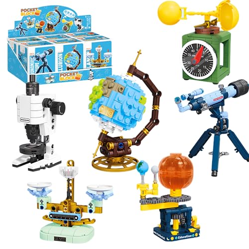 Unativer VizBrou 6-in-1 Wissenschaftliche Instrumente Bausteine Bausatz, 542 Teile DIY Lernspielzeug mit Teleskop, Mikroskop, Waage, Globus, Anemometer, STEM Lernspielzeug für Kinder ab 6 Jahren Unativer VizBrou 6-in-1 Wissenschaftliche Instrumente Bausteine Bausatz, 542 Teile DIY Lernspielzeug mit Teleskop, Mikroskop, Waage, Globus, Anemometer, STEM Lernspielzeug für Kinder ab 6 Jahren von Unativer