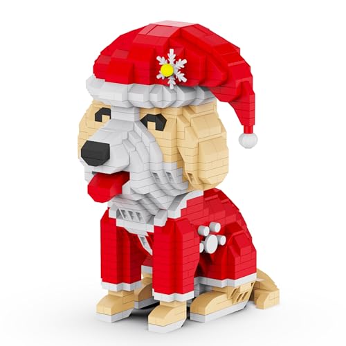 Unativer Weihnachts Labrador Baustein-Set, 897 Teile Mini-Tierbaustein Modellspielzeug für Hundeliebhaber, Pädagogisches Bauspielzeug, Kreatives Geschenk für Kinder und Erwachsene ab 6 Jahren Unativer Weihnachts Labrador Baustein-Set, 897 Teile Mini-Tierbaustein Modellspielzeug für Hundeliebhaber, Pädagogisches Bauspielzeug, Kreatives Geschenk für Kinder und Erwachsene ab 6 Jahren von Unativer