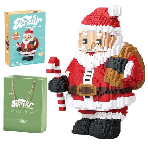 Unativer Weihnachtsmann Bauklötze Set, festliches Ferien Bauspielzeug mit Rentier, Weihnachtsbaum & Schneemann, DIY Winter-Szene Modellbausatz für Kinder & Erwachsene, 2694 Teile Unativer Weihnachtsmann Bauklötze Set, festliches Ferien Bauspielzeug mit Rentier, Weihnachtsbaum & Schneemann, DIY Winter-Szene Modellbausatz für Kinder & Erwachsene, 2694 Teile von Unativer