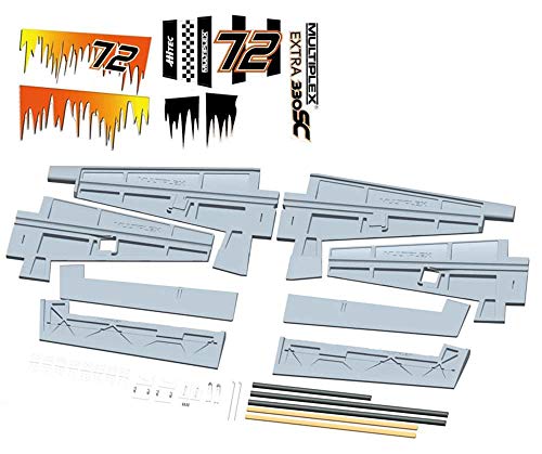 224464 - Multiplex Flächensatz (Schaumteile weiß) Extra 330 SC von Unbekannt