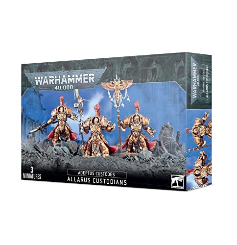 Games Workshop Warhammer 40k - Adeptus Custodes Allarus Custodian, Schwarz von Games Workshop