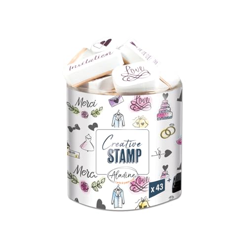 Aladine – 03702 – Stempel zu drucken – Stampo Scrap – Hochzeit von Aladine