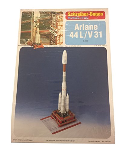 Aue-Verlag 16 x 16 x 65 cm Ariane 44 L/V 31" Modellbausatz von HMV HAMBURGER MODELLBAUBOGEN VERLAG