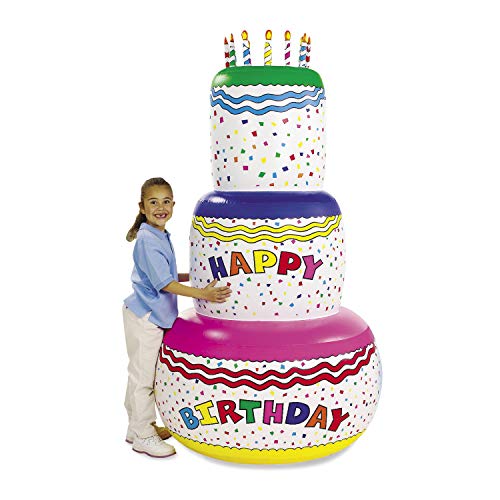 Aufblasbare Geburtstagstorte ca.183cm groß für eine perfekte Geburtstagsparty mit Palandi® Sticker von cama24.com